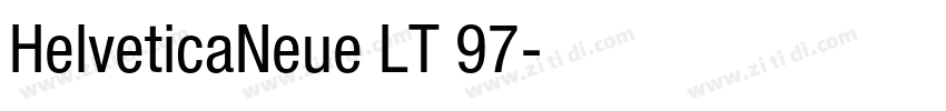 HelveticaNeue LT 97字体转换